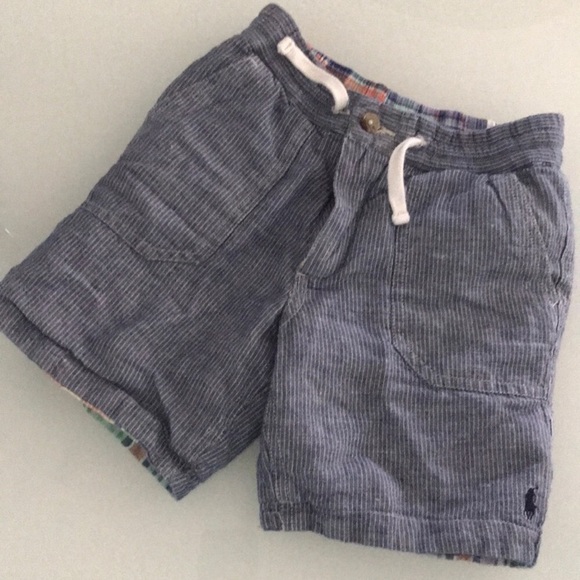 Rare Reversible Denim shorts Madras combo - Picture 2 of 8